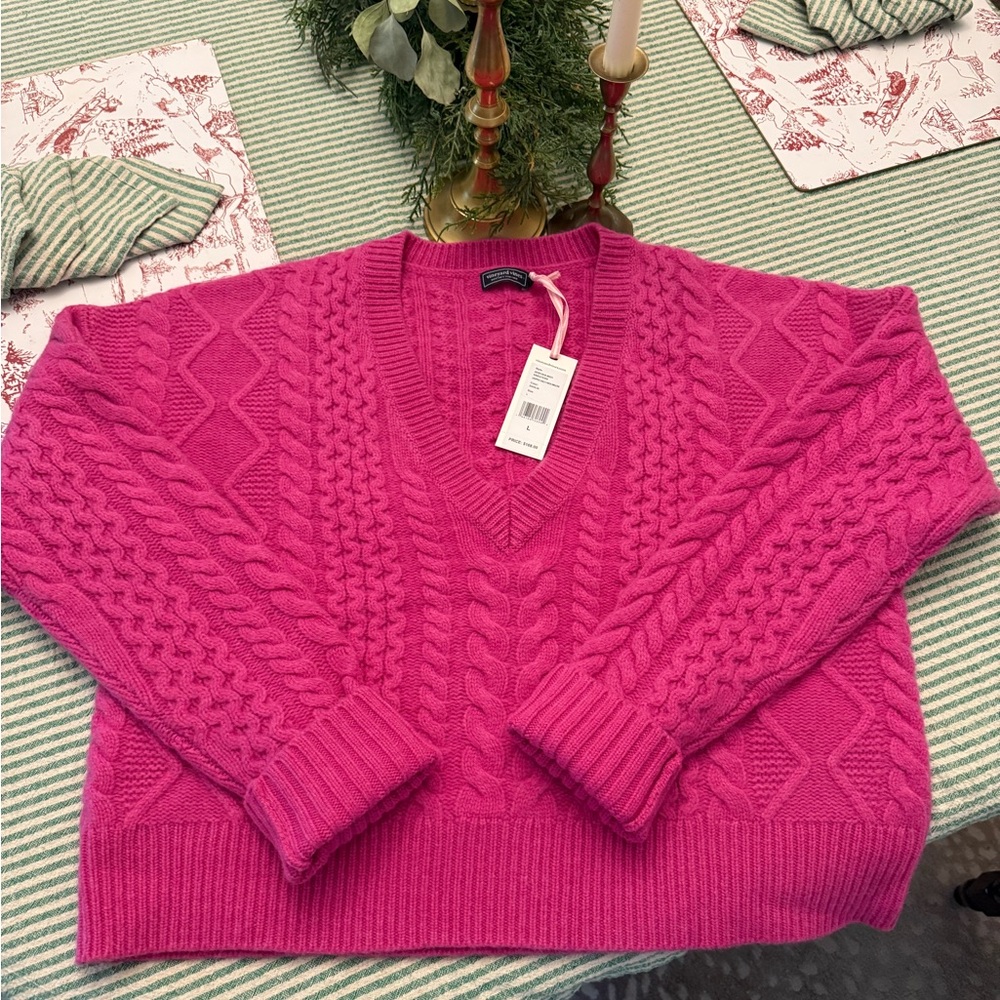 Vineyard Vines Fuchsia Wool Sweater